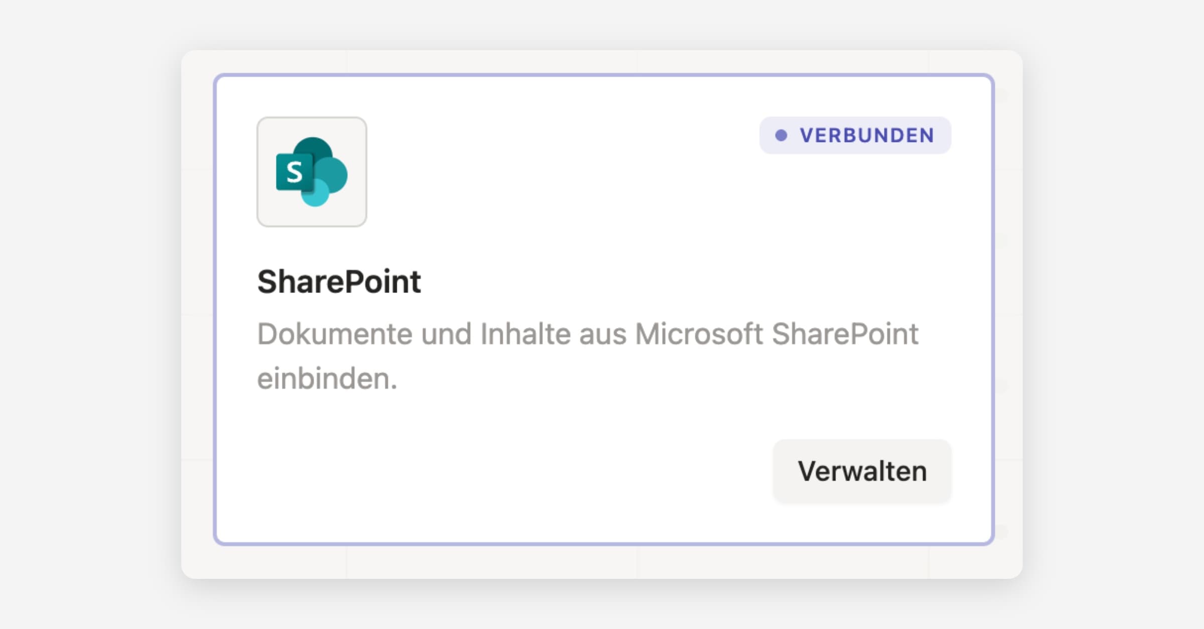 Sharepoint Integration