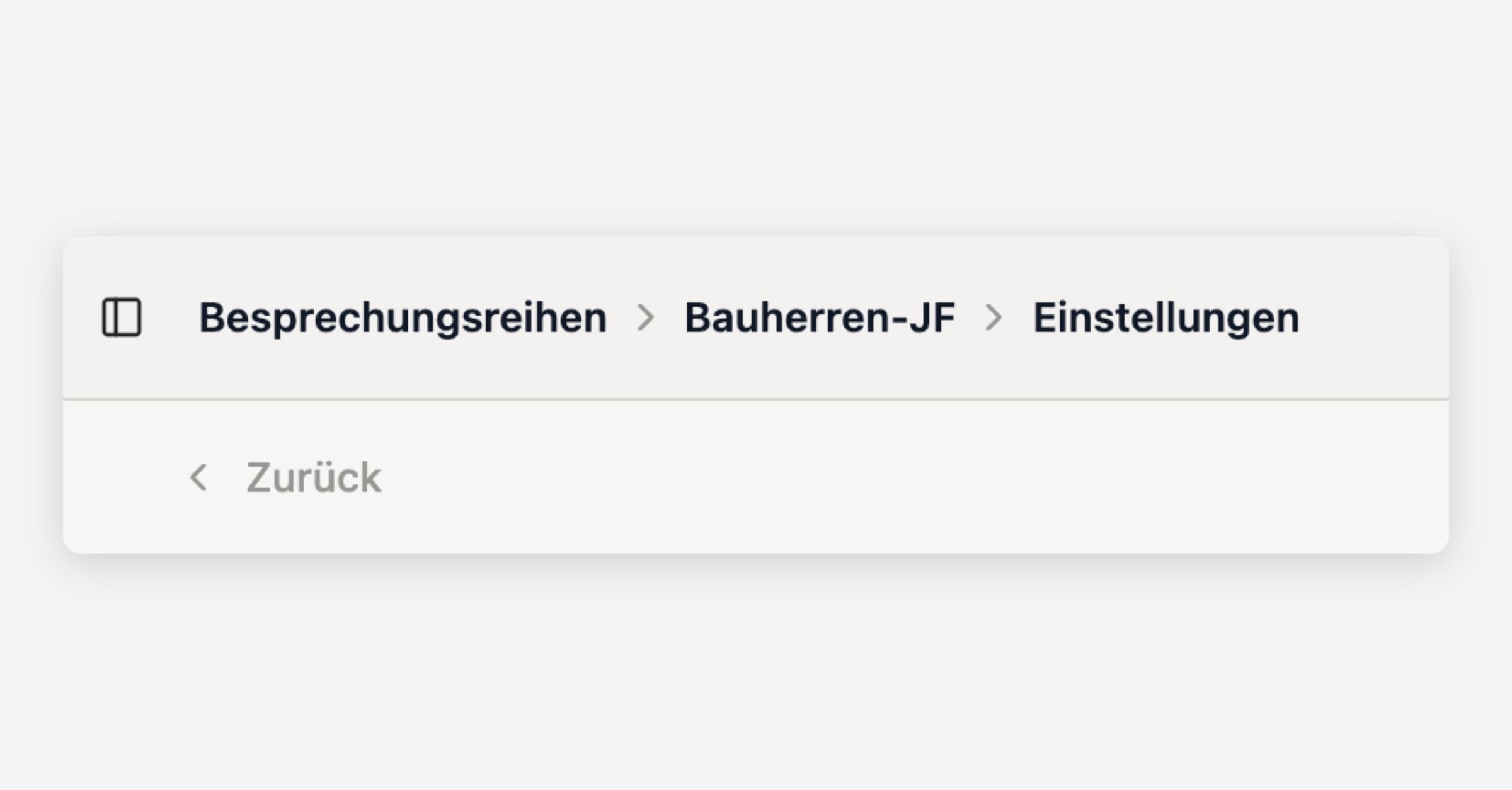 Rechtemanagment auf Besprechungsreiheebene 