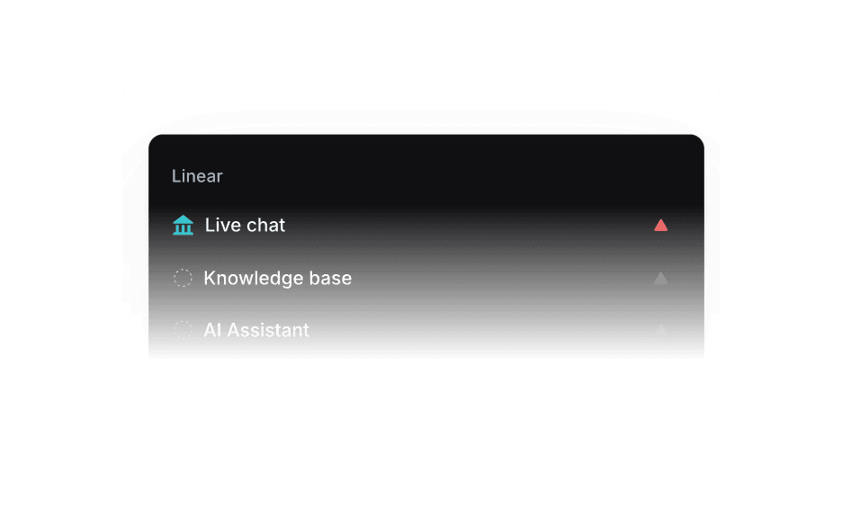 Linear integration showing issue list with priority indicators