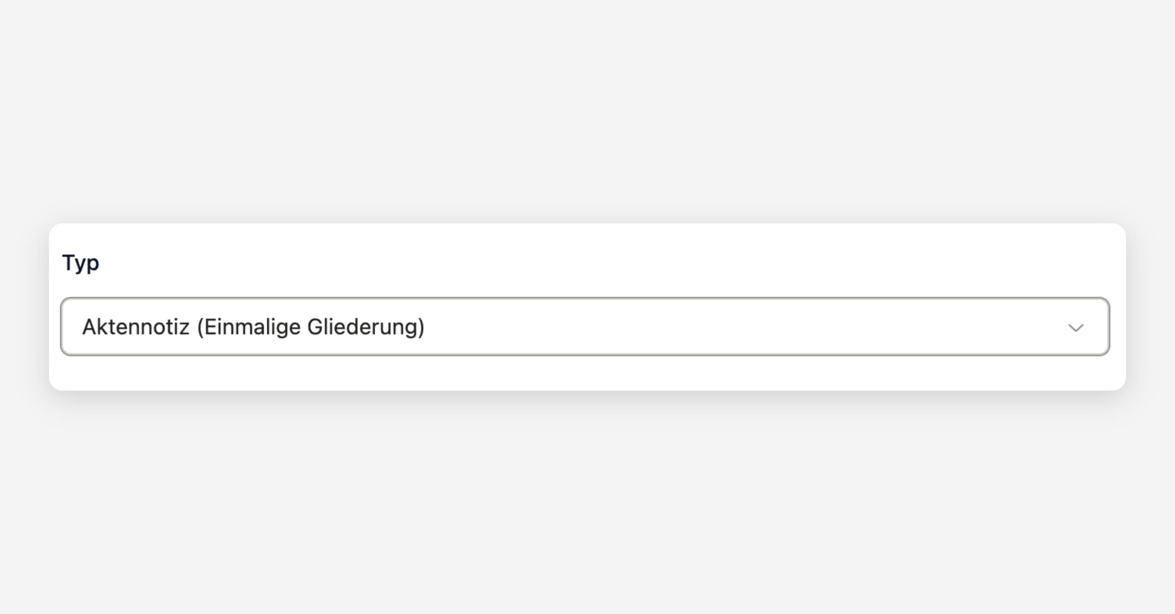 Neue Aktennotiz erstellen
