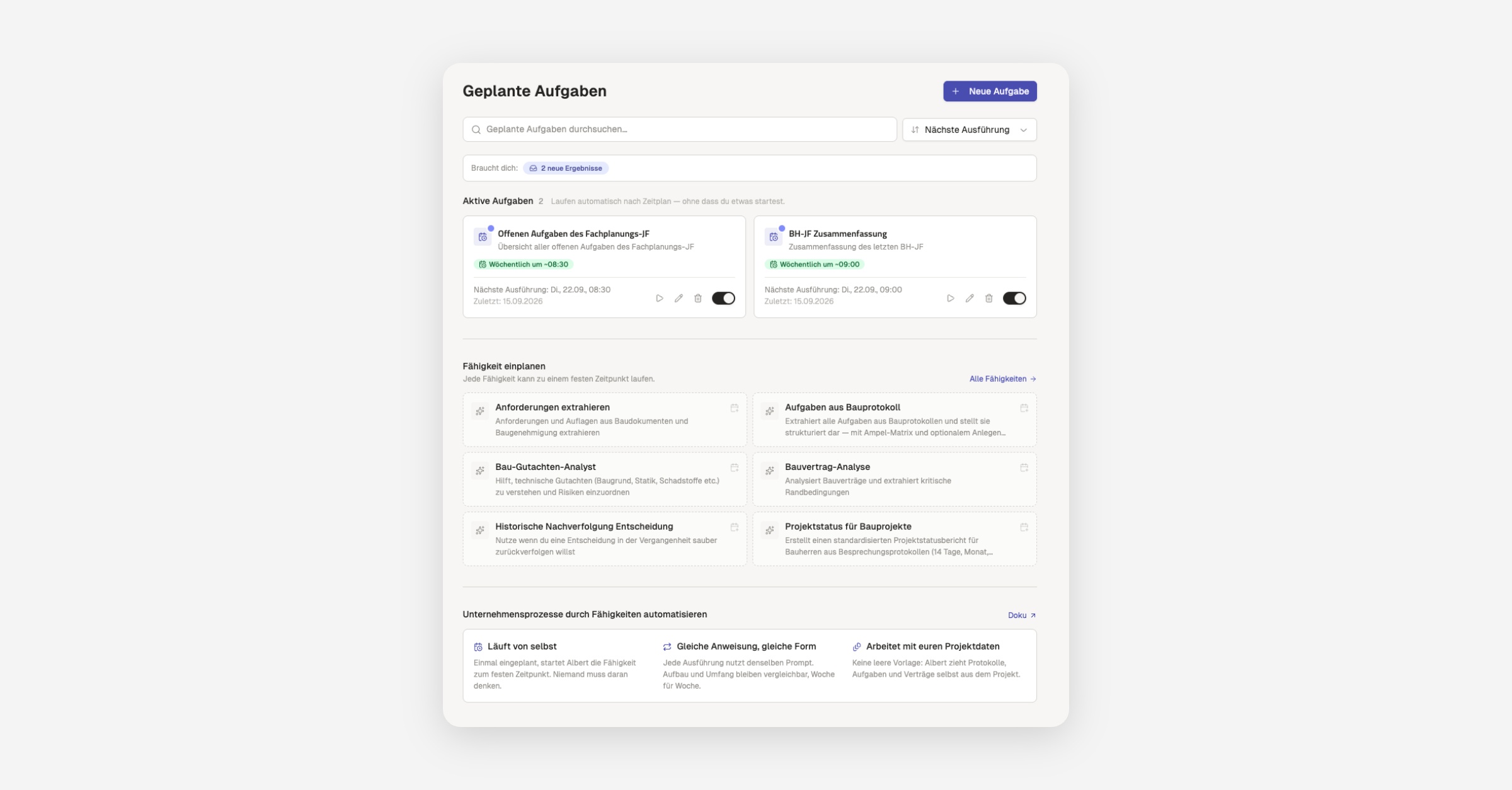 Unternehmensprozesse durch Fähigkeiten automatisieren